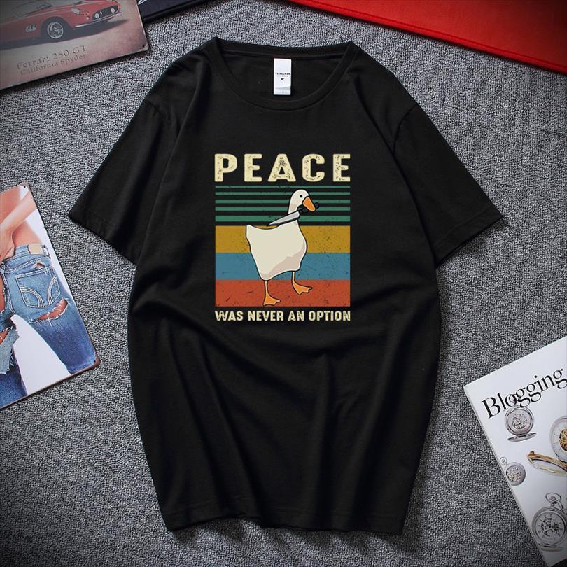 Goose Peace Was Never An Mens Tops Option Funny Gaming Gamer Leisure Cool Men Shirts Cotton Unisex, White;black
Goose Peace Was Never An Mens Tops Option Funny Gaming Gamer Leisure Cool Men Shirts Cotton Unisex, White;black