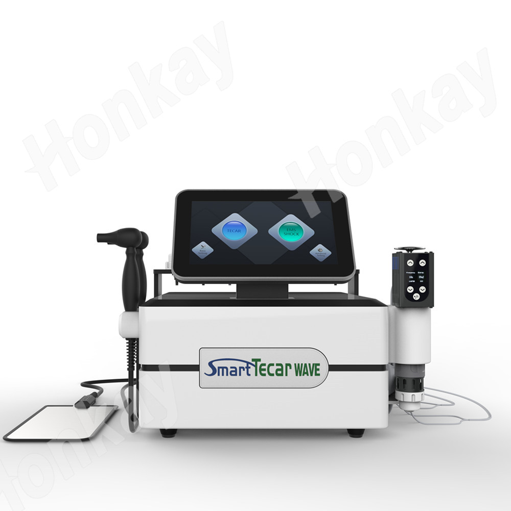Multifonctionnel 3 en 1 Tecar EMS Shock Wave Machine Gadget de traitement ED Soulagement de la douleur Équipements de physiothérapie