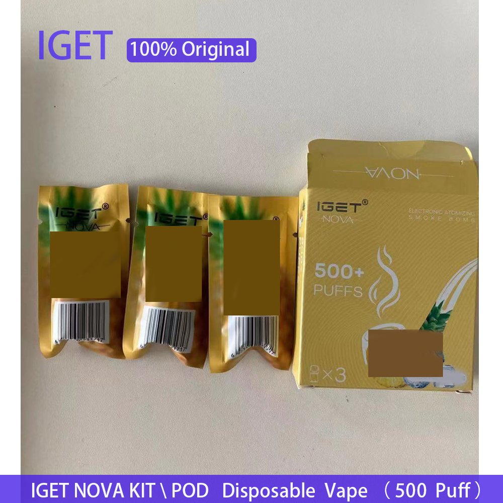 Original IGET NOVA Pod E-cigarette Vape Replaceable 500ffs 2ml 6% 350mAh 3pcs\pack Already Filled shion plus xxl
Original IGET NOVA Pod E-cigarette Vape Replaceable 500ffs 2ml 6% 350mAh 3pcs\pack Already Filled shion plus xxl