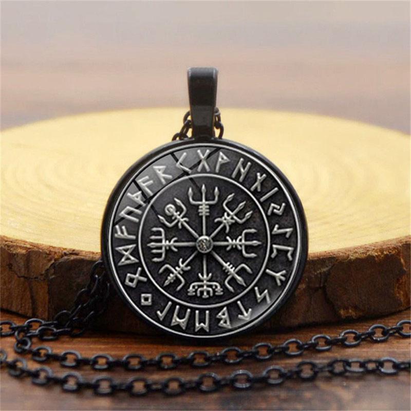 Pendant Necklaces Norse Vikings Men Women Jewelry Gift Vegvisir Compass Nordic Runes Odin Chain Necklace For Amulet
Pendant Necklaces Norse Vikings Men Women Jewelry Gift Vegvisir Compass Nordic Runes Odin Chain Necklace For Amulet