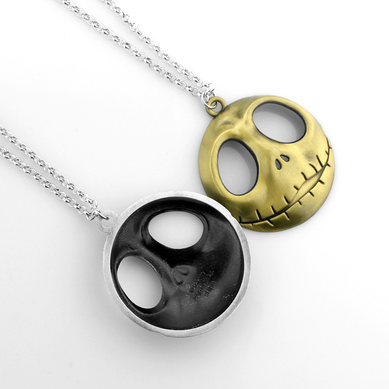 Evil Fun Skull Style Design Metal Necklace with Pendant High Quality Fashion Casual Gift Anniversary Party