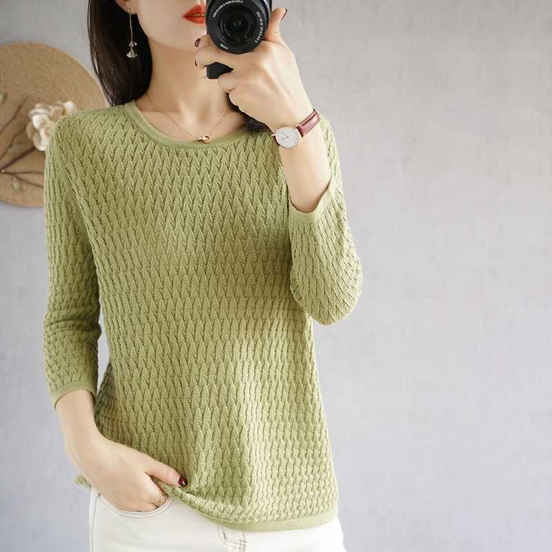 Women's O-neck cashmere sweater pullovers Autumn and winter women's sweaters Sweaters 211011Z