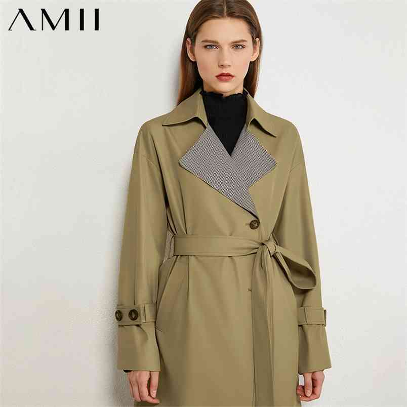 Minimalism Autumn Women's Trench Coat Fashion Vintage Lapel Patchwork Belt Windbreaker Female 12080062 210527, Gray green
Minimalism Autumn Women's Trench Coat Fashion Vintage Lapel Patchwork Belt Windbreaker Female 12080062 210527, Gray green