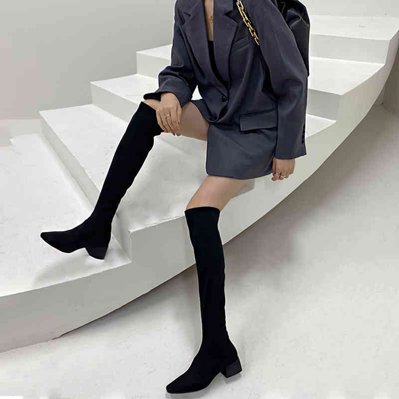boots autumn and winter new european american knee-length stretch women's suede velvet fashion ps8q, Black
boots autumn and winter new european american knee-length stretch women's suede velvet fashion ps8q, Black
