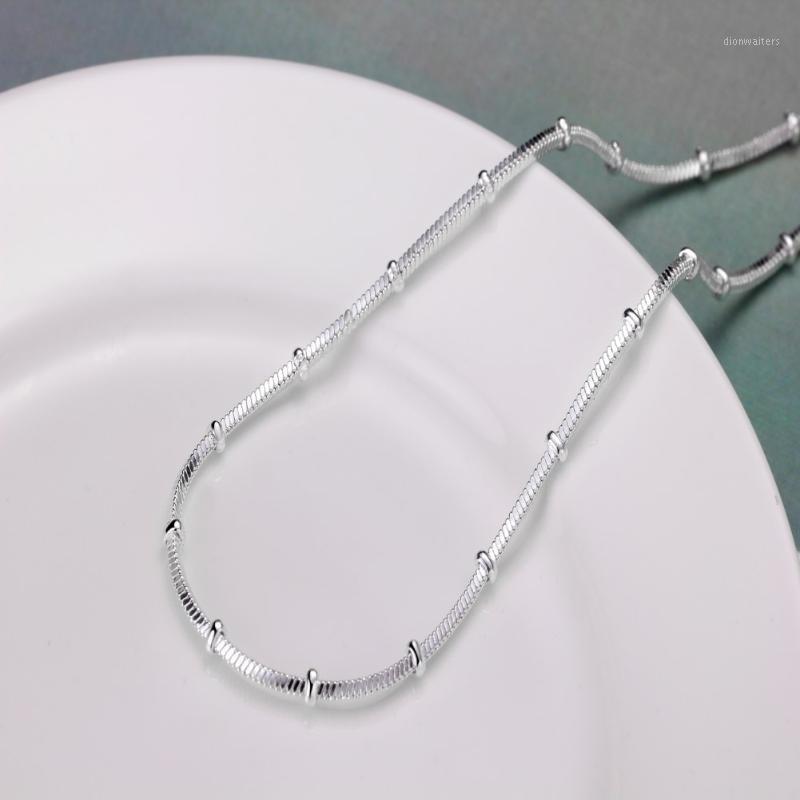 Chains Brands 2MM Chain Beautiful Bead 925 Sterling Silver Necklace For Women Man 20 Inch Fashion Wedding Jewelry Holiday Gifts
Chains Brands 2MM Chain Beautiful Bead 925 Sterling Silver Necklace For Women Man 20 Inch Fashion Wedding Jewelry Holiday Gifts