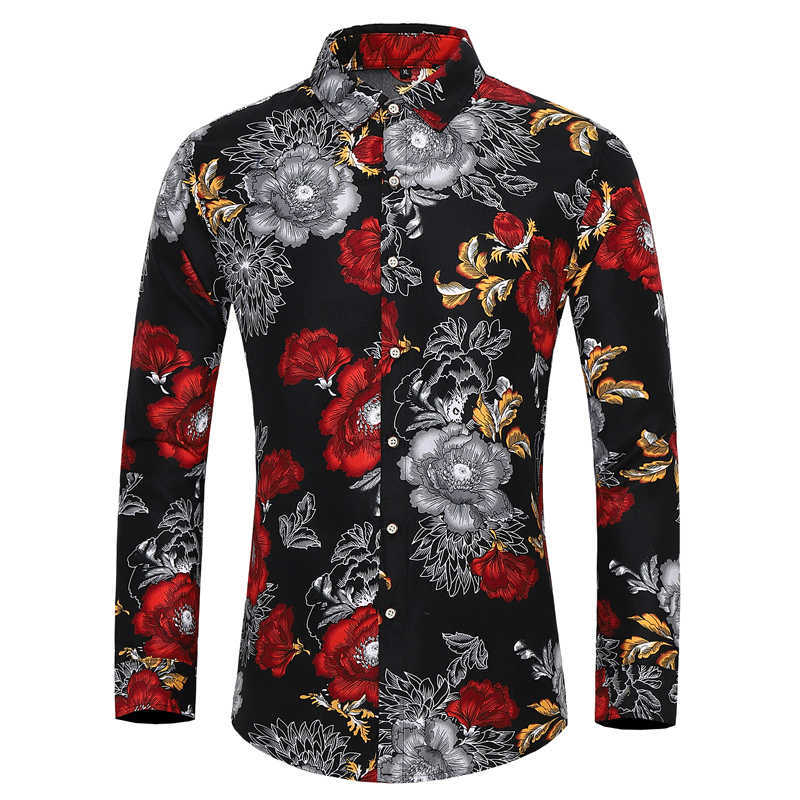 Many styles men long-sleeved plus size 7XL shirt fashion rose plant flower printed shirt Hawaii leisure vacation men's clothing 210708, 401navy
Many styles men long-sleeved plus size 7XL shirt fashion rose plant flower printed shirt Hawaii leisure vacation men's clothing 210708, 401navy