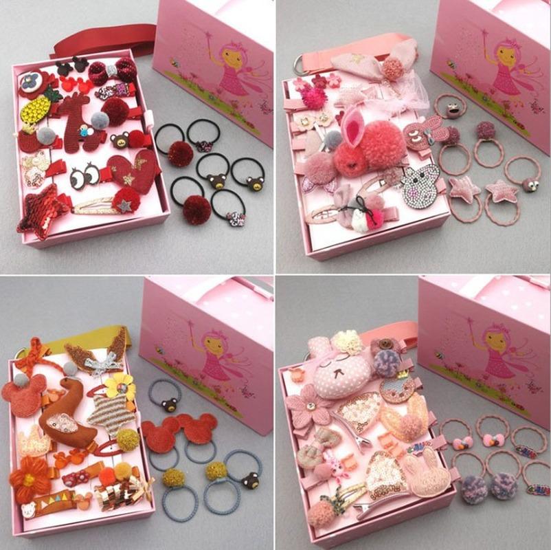 Hair Accessories Gift Box 24 Sets Of Children's Headdress Bangs Cute Hairpin Apron Birthday Jewelry
Hair Accessories Gift Box 24 Sets Of Children's Headdress Bangs Cute Hairpin Apron Birthday Jewelry