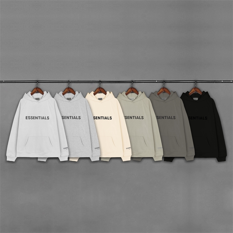 Tested fog new double thread essentials loose reflective embroidered Hoodie, White
Tested fog new double thread essentials loose reflective embroidered Hoodie, White