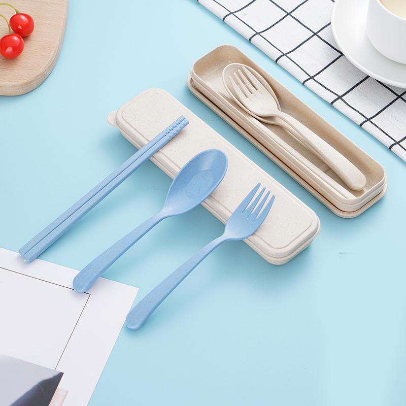 Dinnerware Sets Eco-Friendly Travel Cutlery 3pcs/set Portable Wheat Straw Spoon Box Student Reusable Kitchen Tableware
Dinnerware Sets Eco-Friendly Travel Cutlery 3pcs/set Portable Wheat Straw Spoon Box Student Reusable Kitchen Tableware
