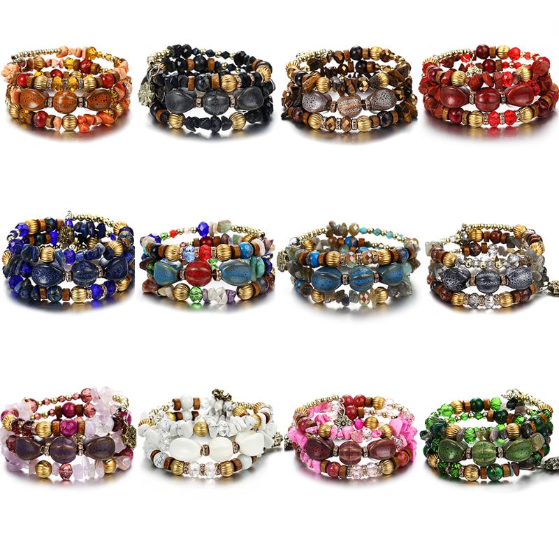 Charm Bracelets IF ME Bohemian Stone Beads For Women Vintage Crystal Tibetan Ethnic Beaded Wrap Bracelet Bangle Jewelry 2021
Charm Bracelets IF ME Bohemian Stone Beads For Women Vintage Crystal Tibetan Ethnic Beaded Wrap Bracelet Bangle Jewelry 2021