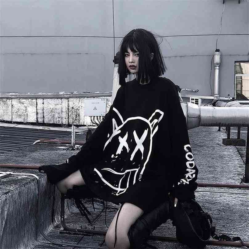 QWEEK Hip Hop Graffiti Tshirt Fashion Korean Style Long Sleeve Harajuku Punk Streetwear Girls Gothic Mall Goth Tops 210720, Black
QWEEK Hip Hop Graffiti Tshirt Fashion Korean Style Long Sleeve Harajuku Punk Streetwear Girls Gothic Mall Goth Tops 210720, Black