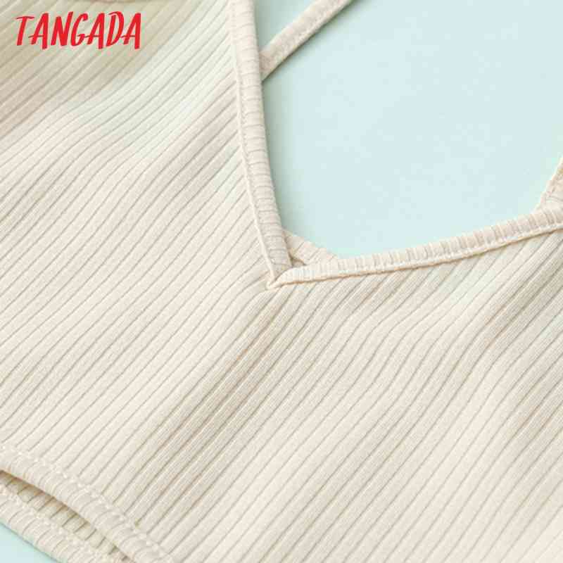 Women Bralette Camis Crop Top Spaghetti Strap Sleeveless Backless Short Shirts Female Casual Tops QJ126 210416