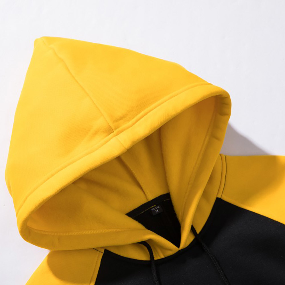 Streetwear Patchwork Hoodie Men Hip Hop Hooded Solid Slim Fit Casual Hoody Mens Hoodies Sweatshirts EU Size B0717 210518