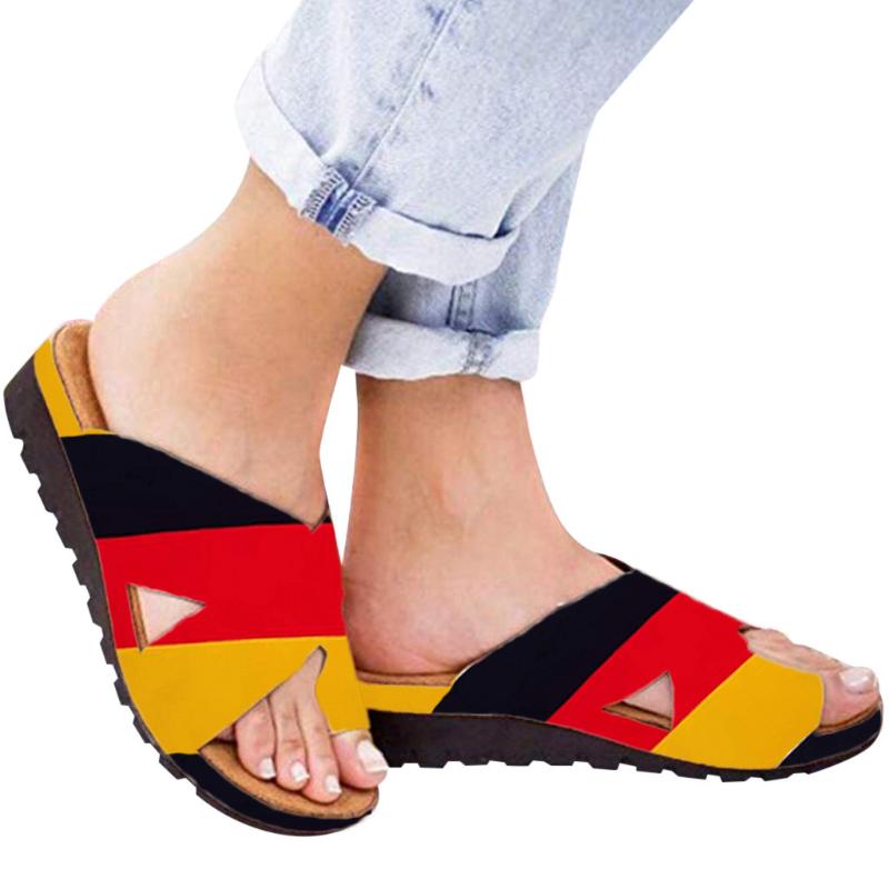 Factory Outlet Orthopedic Bunion Corrector Women Slipper Wedges Shoes Correction Female Sandals Slides Summer Flat Sandale Femme Slippers, Black
Factory Outlet Orthopedic Bunion Corrector Women Slipper Wedges Shoes Correction Female Sandals Slides Summer Flat Sandale Femme Slippers, Black