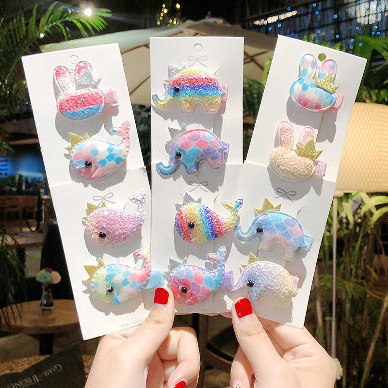 Korean children's flash pink whale elephant cartoon hairpin duckbill clip cute girl baby side hair accessories, 1#
Korean children's flash pink whale elephant cartoon hairpin duckbill clip cute girl baby side hair accessories, 1#