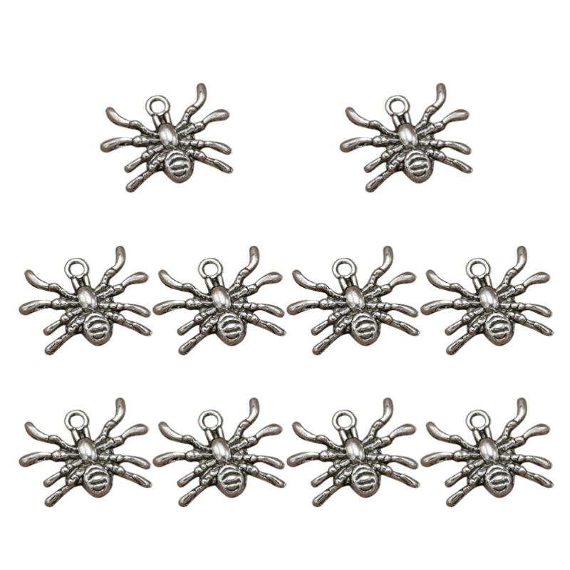 Charms 10PCS Spider Alloy Insect Pendants DIY Jewelry Making Accessory For Necklace Bracelet (Antique Silver), Bronze;silver
Charms 10PCS Spider Alloy Insect Pendants DIY Jewelry Making Accessory For Necklace Bracelet (Antique Silver), Bronze;silver
