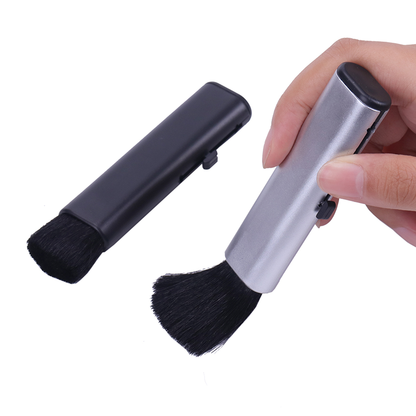 1PC Car Conditioning Air Outlet Brush Retractable Cleaning Detailing Brushes Computer Keyboard Cleaning Plastic Small Soft Care Tool