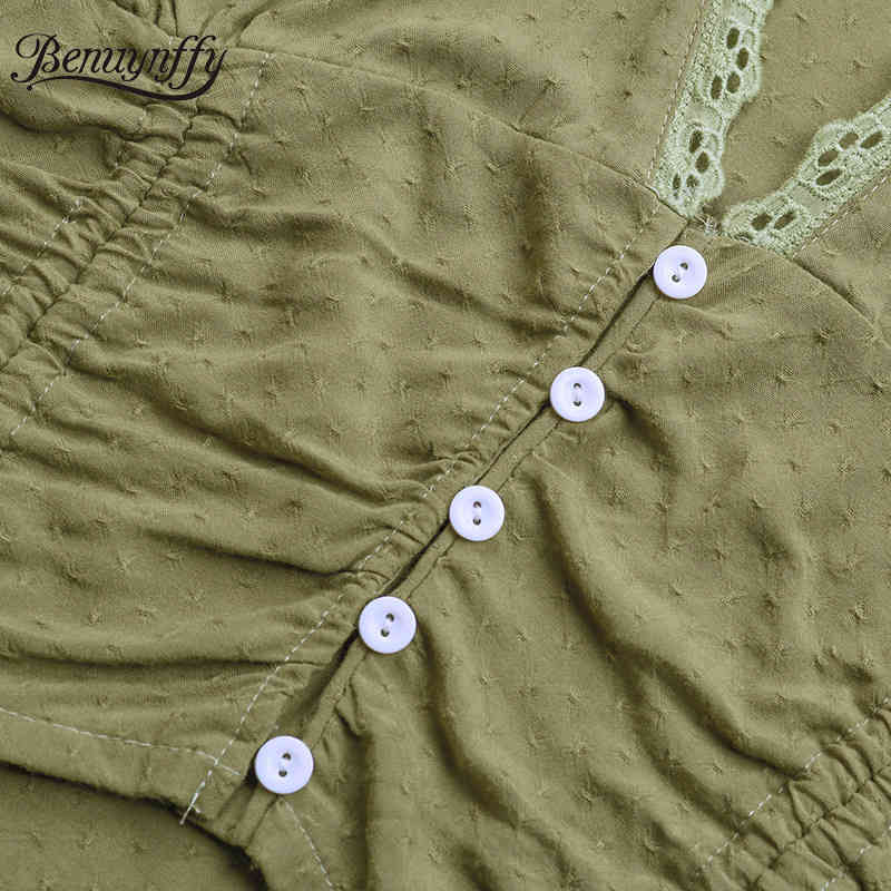 V-neck Solid Drawstring Tank Tops Button Front Women Summer Casual Streetwear Crop Top Y2K Female Sexy Vest 210510