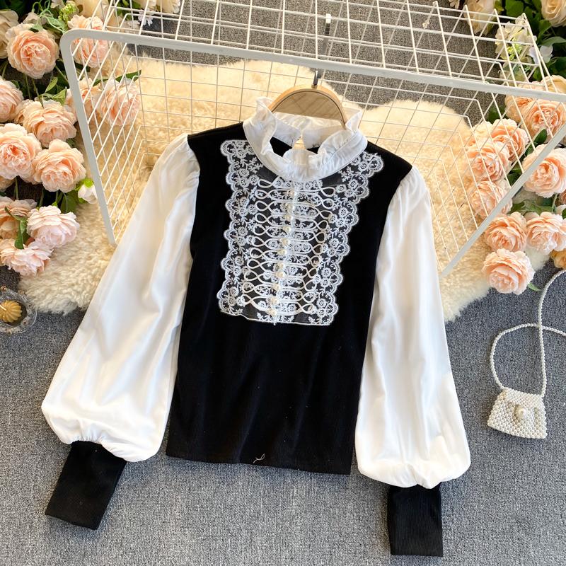 Women's Blouses & Shirts 2021 Spring Fashion Tunic Women Blouse Long Sleeve Standard Collar White Black, Apricot tops
Women's Blouses & Shirts 2021 Spring Fashion Tunic Women Blouse Long Sleeve Standard Collar White Black, Apricot tops