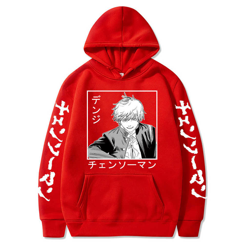 2021 Anime Chainsaw Man Graphic Long Sleeve Hoodies Harajuku Hoodie Pullover Tops Fashion joker H0910