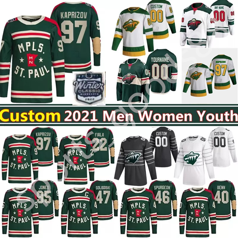 2022 Winter Classic Hockey Minnesota Wild 97 Kirill Kaprizov Jersey 46 Jared Spurgeon Zach Parise Kevin Fiala Mats Zuccarello Matt Dumba Reverse Retro MPLS ST PAUL, Colour
2022 Winter Classic Hockey Minnesota Wild 97 Kirill Kaprizov Jersey 46 Jared Spurgeon Zach Parise Kevin Fiala Mats Zuccarello Matt Dumba Reverse Retro MPLS ST PAUL, Colour