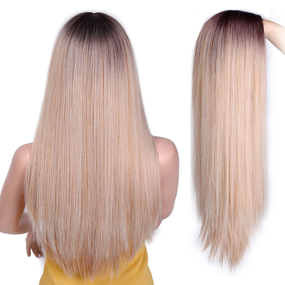 Long Straight Synthetic Wig Mixed Brown and Blonde Wigs with Deep Middle Part Women Nature Hair Daily Use, Mix color
Long Straight Synthetic Wig Mixed Brown and Blonde Wigs with Deep Middle Part Women Nature Hair Daily Use, Mix color