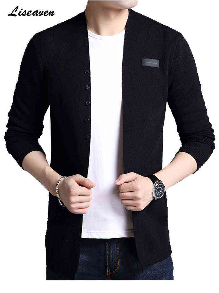 Liseaven Cardigans Mens Solid Sweater Cardigan Trench Male Jacket Casual Autumn pure color Men's sweaters 211109, Gray
Liseaven Cardigans Mens Solid Sweater Cardigan Trench Male Jacket Casual Autumn pure color Men's sweaters 211109, Gray