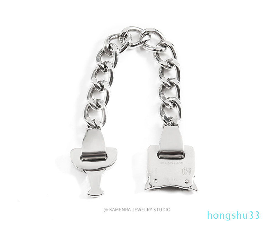 2021 New Hand Catenary Metal Function Chain Bracelet Fashion High Street Hip Hop Unisex Couples Alyx Belt Buckle My5q, Slivery;black
2021 New Hand Catenary Metal Function Chain Bracelet Fashion High Street Hip Hop Unisex Couples Alyx Belt Buckle My5q, Slivery;black