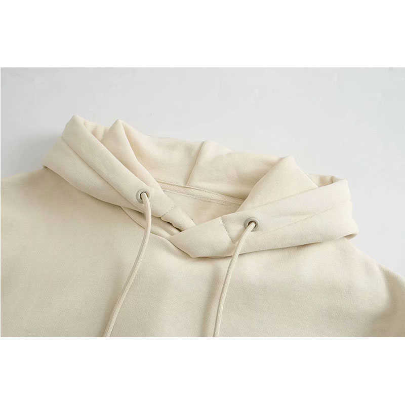 Hoodie Spring Sweatshirt Womens Solid Hooded Autumn Ladies Casual Classic Pullovers Streetwear Tops 210628