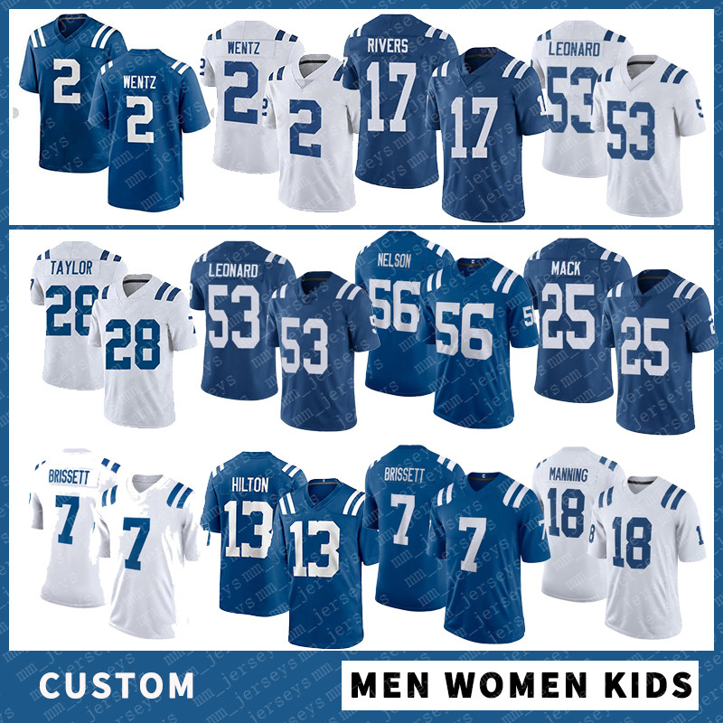 2 Carson Wentz Custom Men Women Kids Football jersey 53 Darius Leonard 56 Quenton Nelson 13 T.Y. Hilton 21 Nyheim Hines 28 Jonathan Taylor 3, Black;red
2 Carson Wentz Custom Men Women Kids Football jersey 53 Darius Leonard 56 Quenton Nelson 13 T.Y. Hilton 21 Nyheim Hines 28 Jonathan Taylor 3, Black;red