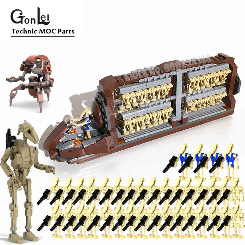 Star Droideka Platoon Attack Craft MOC Building Blocks Bricks Space B1 Battle Destroyer Droid Transport Battleship Toys 210416
Star Droideka Platoon Attack Craft MOC Building Blocks Bricks Space B1 Battle Destroyer Droid Transport Battleship Toys 210416