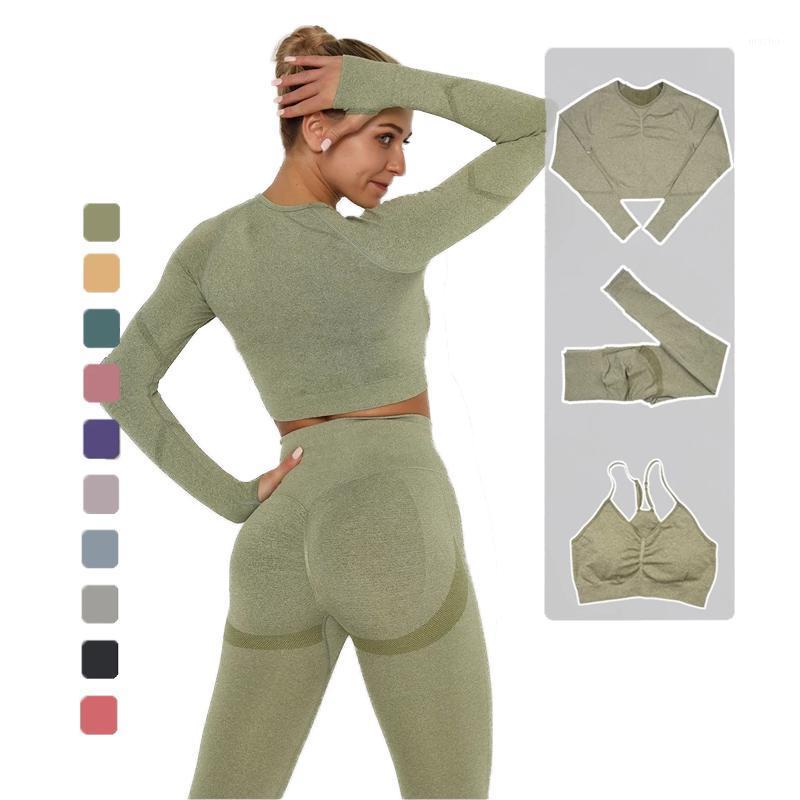 Sports Suit Outfit Fitness Set Wear High Waist Gym Seamless Workout Clothes 2021 Long Sleeve 3 Piece Yoga Sets For Women, Bra set-9
Sports Suit Outfit Fitness Set Wear High Waist Gym Seamless Workout Clothes 2021 Long Sleeve 3 Piece Yoga Sets For Women, Bra set-9