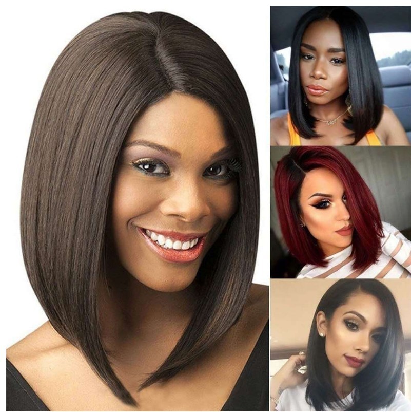 Fashion European and American cross-border chemical fiber Bob hair for ladies with straight, short, middle part, Customizeas showing the picture
Fashion European and American cross-border chemical fiber Bob hair for ladies with straight, short, middle part, Customizeas showing the picture