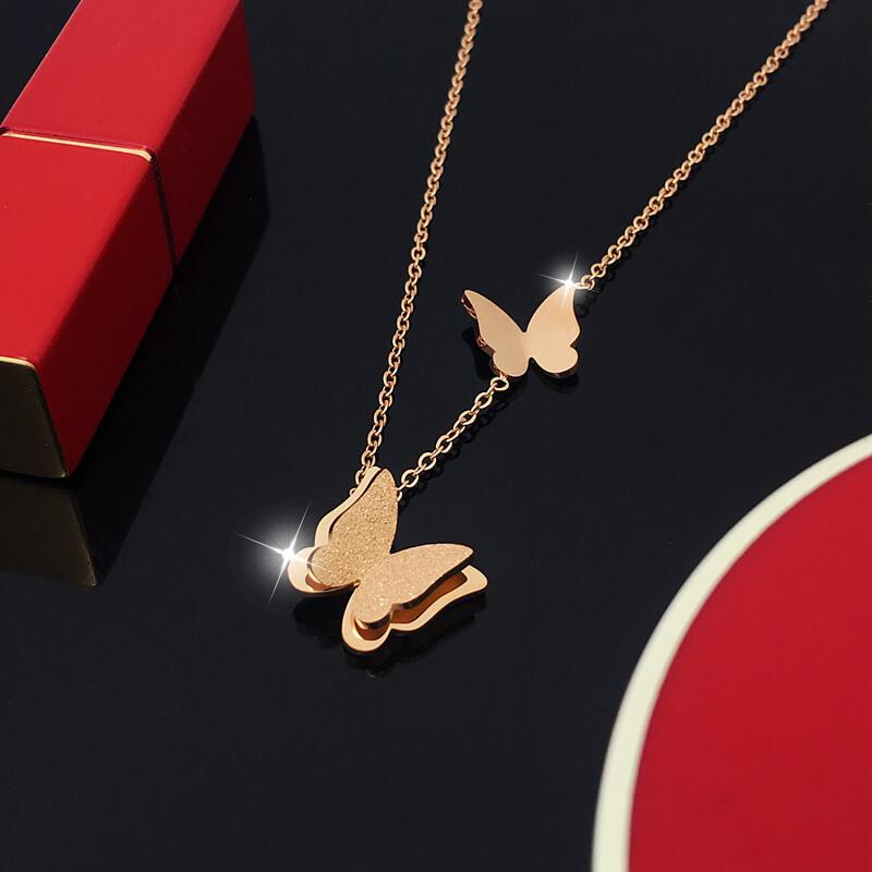 Pendant Necklaces Collares De Moda 2021 Romantic Stainless Steel Rose Gold Color Butterfly Clavicle Chain Necklace Girlfriend Gifts Boho Col, Silver
Pendant Necklaces Collares De Moda 2021 Romantic Stainless Steel Rose Gold Color Butterfly Clavicle Chain Necklace Girlfriend Gifts Boho Col, Silver