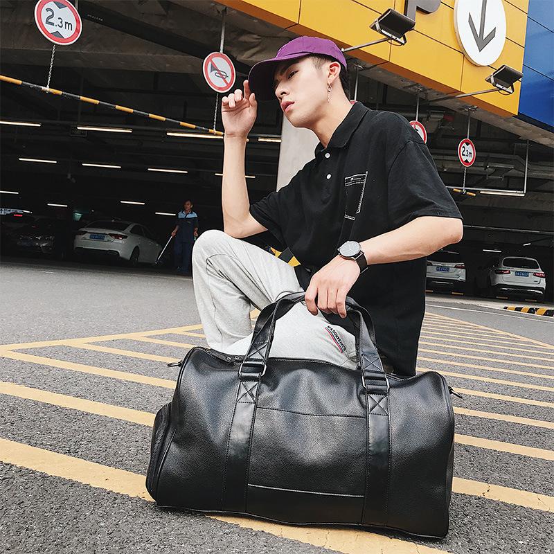 Duffel Bags Large Leather Luxury Handbags Men Business Bag Travel Baggage Big Tote Short-distance Luggage Sports Gym