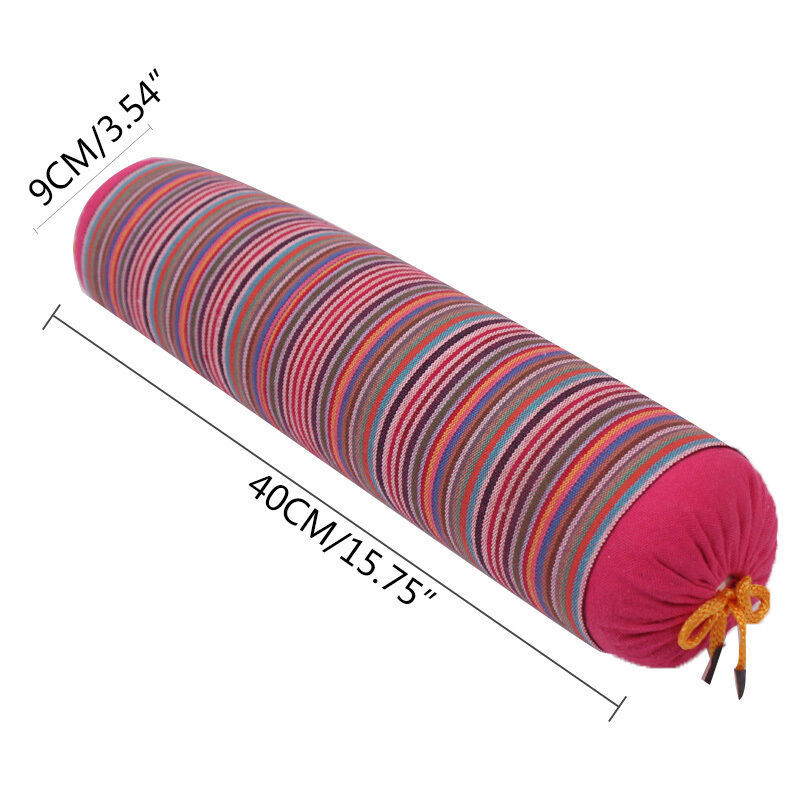 Stripe Yoga Cervical Pillow Old Coarse Cloth Buckwheat Health Care Stick Cervical Physiotherapy Neck Pillows