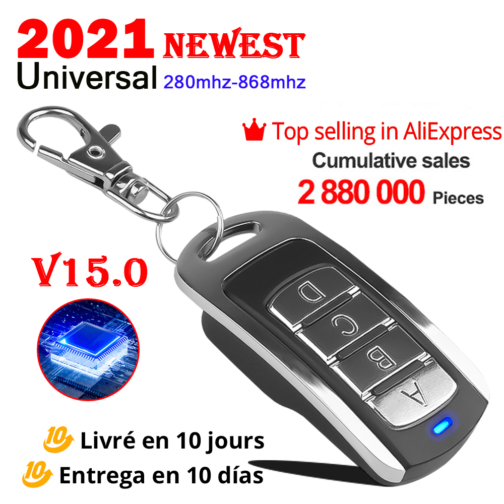 Garage Door Remote Control Duplicator 280MHz-868MHz Multi-Frequency Code Grabber Clone Gate Remote Control Garage Door Opener
Garage Door Remote Control Duplicator 280MHz-868MHz Multi-Frequency Code Grabber Clone Gate Remote Control Garage Door Opener