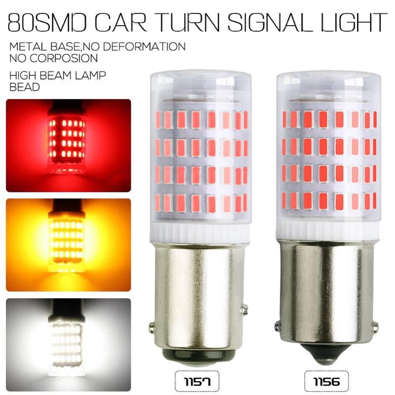 Emergency Lights 2Pcs 80SMD S25 1156 BA15S P21W LED 1157 BAY15D P21/5W Bulb R5W R10W Car Turn Signal Light Reserve Lamps Auto Brake
Emergency Lights 2Pcs 80SMD S25 1156 BA15S P21W LED 1157 BAY15D P21/5W Bulb R5W R10W Car Turn Signal Light Reserve Lamps Auto Brake