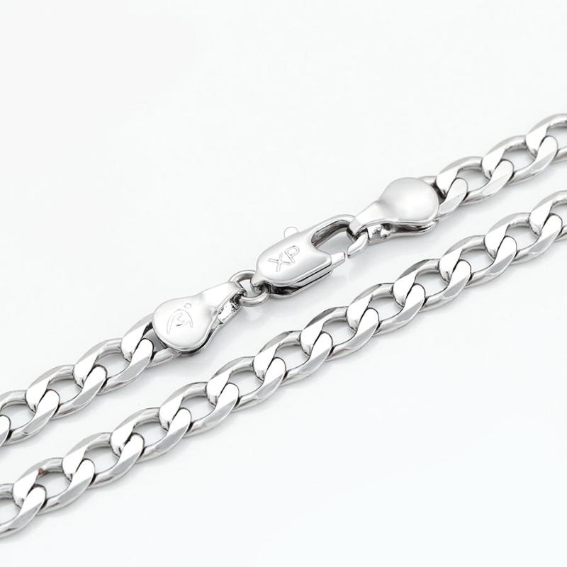 Chains XP Jewelry --( 49 Cm X 5 Mm ) 20 Inch White Figaro 1:1 Necklaces For Women Men Rhodium Gold Color Fashion, Silver
Chains XP Jewelry --( 49 Cm X 5 Mm ) 20 Inch White Figaro 1:1 Necklaces For Women Men Rhodium Gold Color Fashion, Silver