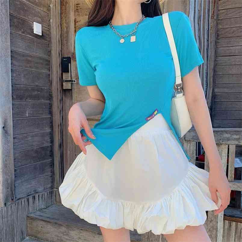 Elegant Women Two Piece Set O Neck Short Sleeve Slim Split T-Shirt Top + High Waist Mini Skirts Suit Female Fashion Clothes 210519, Photo color
Elegant Women Two Piece Set O Neck Short Sleeve Slim Split T-Shirt Top + High Waist Mini Skirts Suit Female Fashion Clothes 210519, Photo color