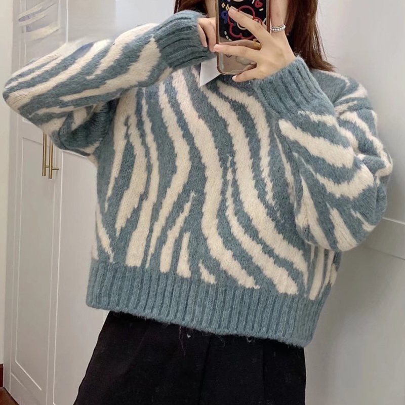 Causal Animal Stripes Long Sleeve Women Short Sweater Oversize O-neck Autumn Jumper 2021 Fashion Female Blue Pullovers, White;black
Causal Animal Stripes Long Sleeve Women Short Sweater Oversize O-neck Autumn Jumper 2021 Fashion Female Blue Pullovers, White;black