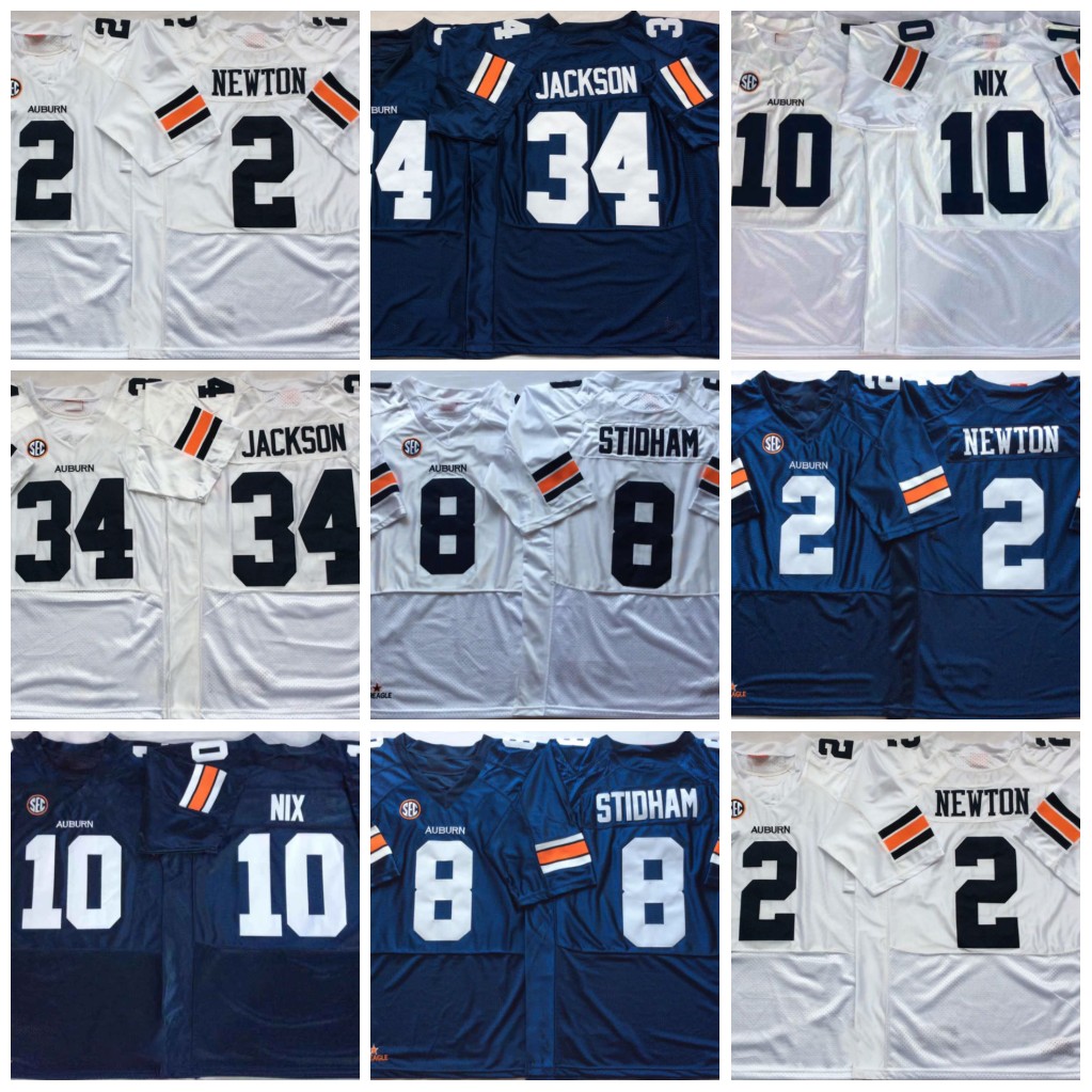 NCAA Football Auburn Tigers Jersey 10 Nix 34 Bo Jackson 8 Jarrett Stidham 2 Cam Newton Blue White Name Number Stitched, Black;red
NCAA Football Auburn Tigers Jersey 10 Nix 34 Bo Jackson 8 Jarrett Stidham 2 Cam Newton Blue White Name Number Stitched, Black;red