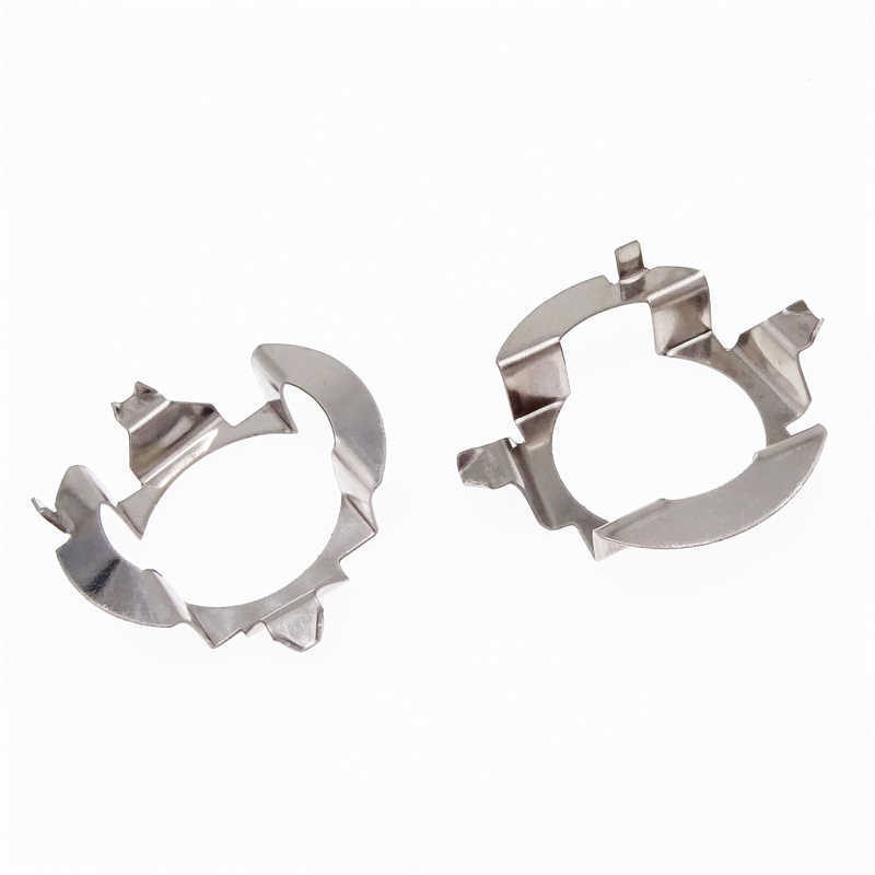 2pcs Mercedes-Benz E Class ML350 Car Headlight Bulb Holder Adapter H7 LED Lamp Metal Retainer Clips for VW Touareg Skoda