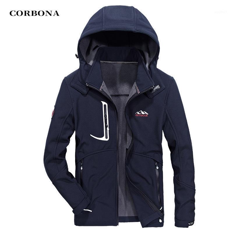 Men's Jackets CORBONA Autumn Fleece Man Plush Jacket Brand Cloths Hooded Padded Male Coat Windbreaker Outdoor Causal Spring 2021, Blue
Men's Jackets CORBONA Autumn Fleece Man Plush Jacket Brand Cloths Hooded Padded Male Coat Windbreaker Outdoor Causal Spring 2021, Blue