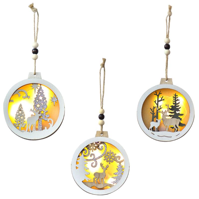 Christmas Decorations 3Pcs Unique LED Light Pendant Xmas Party Hanging Decor Chic Tree Accessory Khaki
Christmas Decorations 3Pcs Unique LED Light Pendant Xmas Party Hanging Decor Chic Tree Accessory Khaki