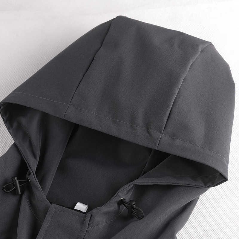 Winter Hooded Half Zipper Jacket Men Patchwork Streetwear Reflective Cargo Bomber Jacket Fashion Hoodie Men Fleece Thick Coat 210603