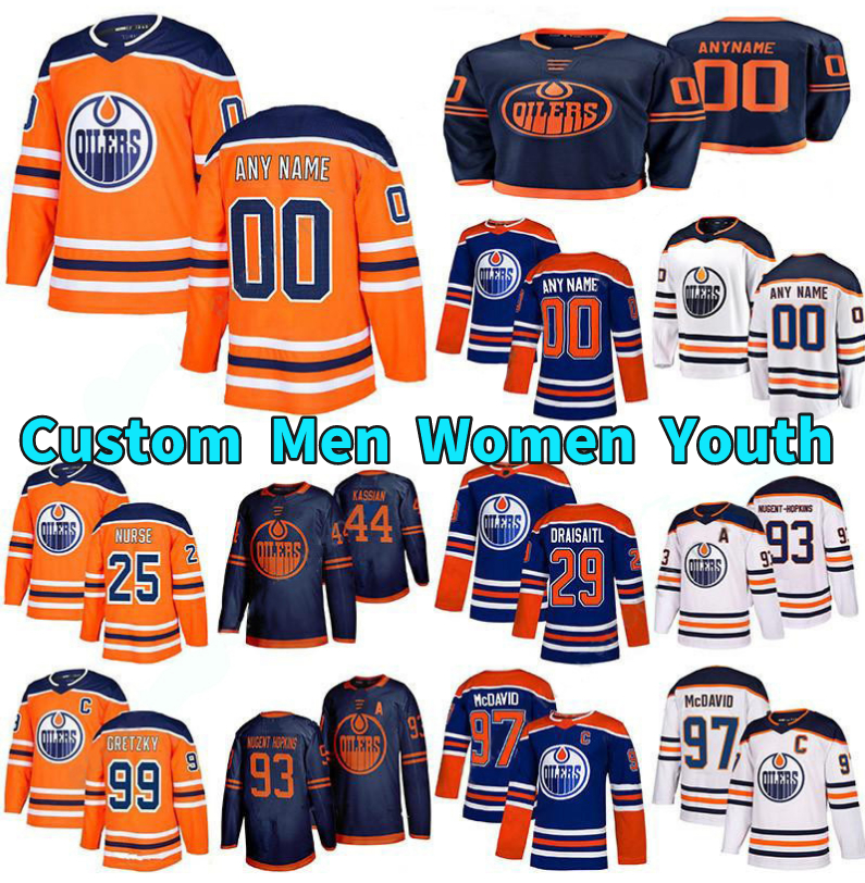 Edmonton Oilers Jersey 97 Connor McDavid 74 Ethan Bear 29 Leon Draisaitl 99 Wayne Gretzky 93 Ryan Nugent-Hopkins Jesse Puljujarvi Nurse All Stitched Hockey Jerseys, Women colour 3
Edmonton Oilers Jersey 97 Connor McDavid 74 Ethan Bear 29 Leon Draisaitl 99 Wayne Gretzky 93 Ryan Nugent-Hopkins Jesse Puljujarvi Nurse All Stitched Hockey Jerseys, Women colour 3