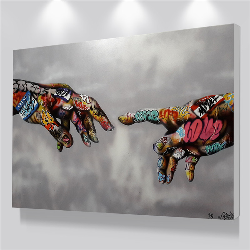 Graffiti Art Poster Print Painting Street Art Urban Art on Canvas Hand Wall Pictures for Living Room Home Decor