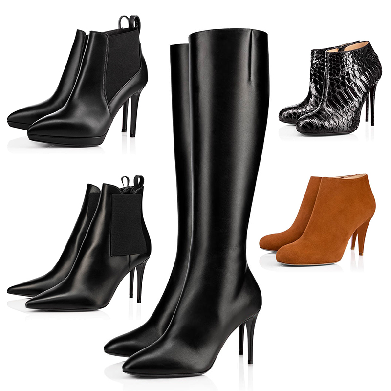 Red Bottoms Designer Boots for Women Ankle Half Knee Thigh-High Boot Graffiti Black Brown Dark Blue Womens Winter Booties Wedding Party Dress, Item #12
Red Bottoms Designer Boots for Women Ankle Half Knee Thigh-High Boot Graffiti Black Brown Dark Blue Womens Winter Booties Wedding Party Dress, Item #12