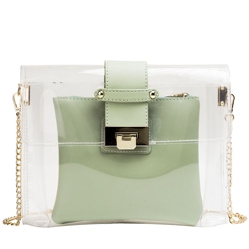 Favorite Shoulder Bag Pvc Clear Handbag Purse Crossbody Handbag Ladies Chain On Wallet Pu Bag Mulitcolor
Favorite Shoulder Bag Pvc Clear Handbag Purse Crossbody Handbag Ladies Chain On Wallet Pu Bag Mulitcolor